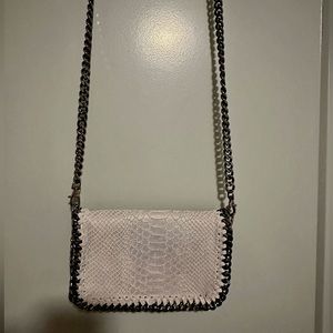 Grey Italian Leather Purse / Clutch - BRAND NEW, NEVER USED